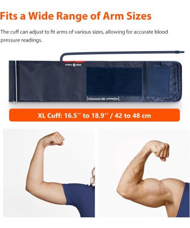 iHealth Extra Large Adult Blood Pressure Cuff (16.5-18.9") - Compatible XL Replacement for iHealth Track Monitor | Best BP Cuff for Big Arms - Buy Online on GoSupps.com