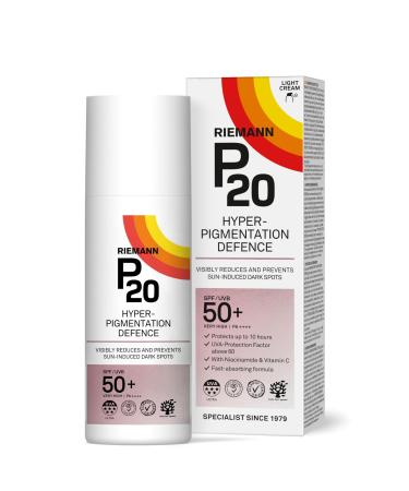 P20 | Hyperpigmentation Defence SPF 50+ | R duit et pr vient les taches sombres li es au soleil | Protection et pr vention du vieillissement pr matur de la peau | 50 g 50 g (Lot de 1)