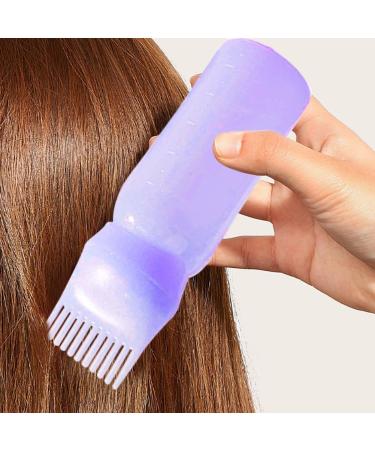 Buy Root Comb Applicator Bottle with Scalp Massager & Shampoo Brush - Perfect Hair Dye & Scalp Treatment Tools (Purple) - Fast International Shipping - Buy Online on GoSupps.com