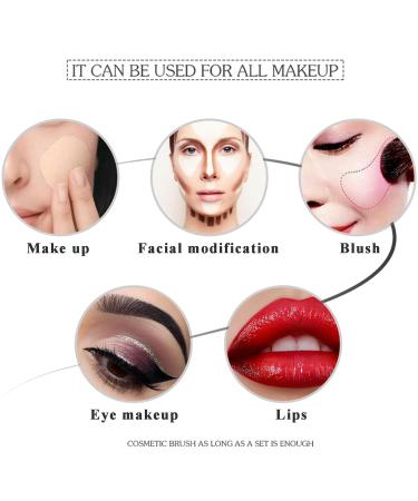 DXIA 25-Piece Professional Makeup Brush Set - Premium White Brushes for Powder Cream & Liquid Foundation - Ideal Gift Idea - Buy Online on GoSupps.com