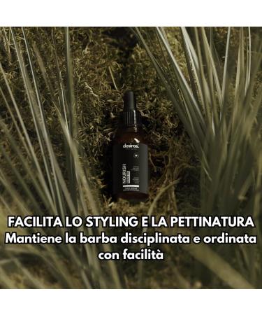  Desiros. Italian Upgrade Nourish Beard Oil by Desiros - Softening Beard Oil with Hemp Seed Oil and Cannabidiol - Lightweight non-greasy formula that makes styling easier - For a softer healthier beard - 20 ml - Buy Online on GoSupps.com