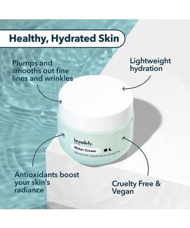 Brandefy Water Cream - 1.7 oz | Lightweight Pore-Refining Hydration Burst | Made In USA - Buy Online on GoSupps.com