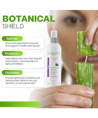 Aloe Vera Toner for Sensitive Skin: Hydrating Facial Toner for Women Anti Aging Dry Oily & Acne Prone Skin with Soothing Aloe Vera Pore Minimizing Witch Hazel pH Balancing Antioxidant Green Tea 8oz - Buy Online on GoSupps.com