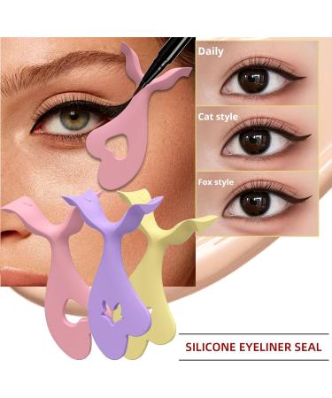  Uqezagpa Set of 3 eyeliner stencil applicators for beginners and professionals - Buy Online on GoSupps.com