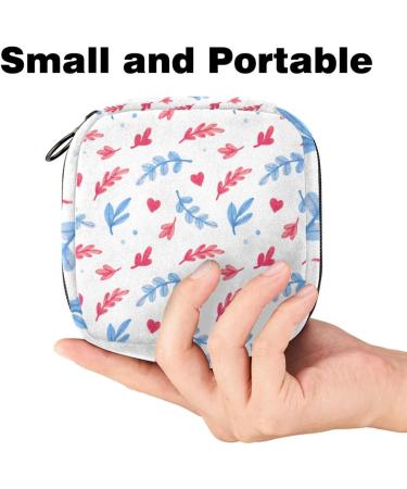 Shop Portable Women's Binding-Up Bags & Menstrual Cup Bags - Perfect for Teens & Beginners | Watercolor Leaves Design - Buy Online on GoSupps.com