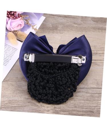 minkissy Pearl Tiara Women Hair Accessories French Barrette Hair Clips Net Hair Snood Crochet Snood Net Bun Cover Bowknot French Hair Clip Elastic Hair Clips Bun Hair Nets Bow Headdress Wig - Buy Online on GoSupps.com