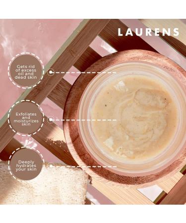 Face Cleansing Scrub by Skincare By Laurens | Moisturizing Exfoliator with Amber Honey & Vanilla | Acne & Wrinkle Treatment | 2 fl oz - Buy Online on GoSupps.com