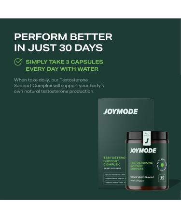 Joymode Testosterone Support Complex (90ct) -Natural Supplement for Men w/ Ashwagandha  DIM  Magnesium  Zinc & Boron - Buy Online on GoSupps.com