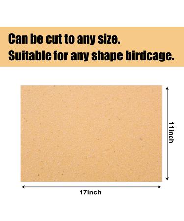 30PCS Bird Cage Liner - 11 x 17 inch Sea Sand Gravel Paper for Easy Cleaning and Digestion - Buy Online on GoSupps.com