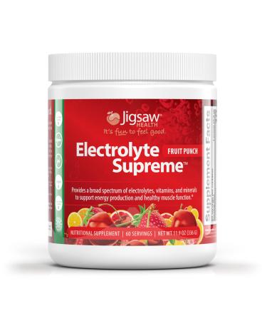 Jigsaw Health Electrolyte Supreme Fruit Punch 11.9 oz (336 g) - Buy Online on GoSupps.com