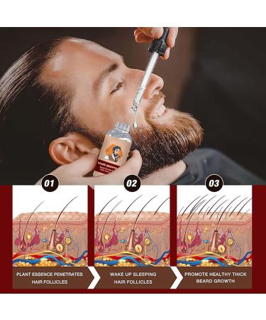 Beard oil for men mustache hair growth beard oil for men growth 30 ml beard moisturizer and beard care grow a stronger thicker and fuller beard faster for a full ba - Buy Online on GoSupps.com