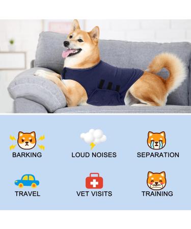 Gojiny Dog Anxiety Jacket - Calming Coat for Thunder & Stress Relief - Dark Grey XL | International Shipping Available - Buy Online on GoSupps.com