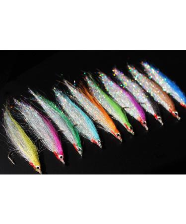 Tigofly Fishing Bait Set - 10 Colors 4 cm Carbon-Rich Holo Silver for Salmon Trout Perch & More - 10 Pieces - Buy Online on GoSupps.com