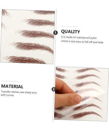 Beavorty 8 Sheets Waterproof Eyebrow Stickers Waterproof Makeup Imitation Eyebrow False Eyebrows Cosmetics 4d - Buy Online on GoSupps.com