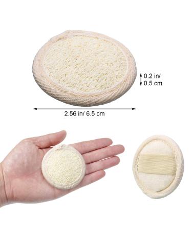 24-Piece Exfoliating Loofah Pad Set - Round Bath Shower Sponge for Natural Close-to-Skin Exfoliation - Ideal for Men, Women, Shower, Bath, and Spa - 6.5x6.5cm (2.56x2.56 inch) - Buy Online on GoSupps.com