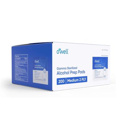 200 Count Alcohol Wipes - Sterile Antiseptic Prep Pads for First Aid & Personal Use - Buy Online on GoSupps.com