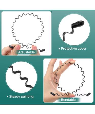 PROUSKY Metal Headband for Boy Men Unisex Hair Band Headbands Metal Black Head Band Spring Wavy Nonslip Elastic Hair Accessories for Men Women (Mix) - Buy Online on GoSupps.com