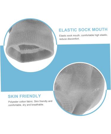 COOLHIYA 1set Heightening Socks Invisible Height Increase Insoles Heel Half Heel Boost Insole Breathable Socks Inner Heightened Sock Pad Men and Women Polyester Cotton Universal Booster pad 12.5x11cm Grey - Buy Online on GoSupps.com