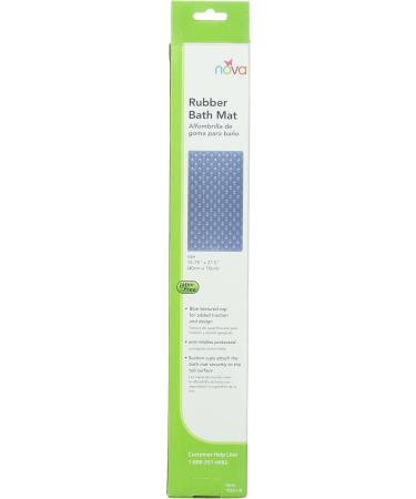 NOVA Medical Products Blue Rubber Bath Mat - Non-Slip Shower Mat for Safety and Comfort - Buy Online on GoSupps.com