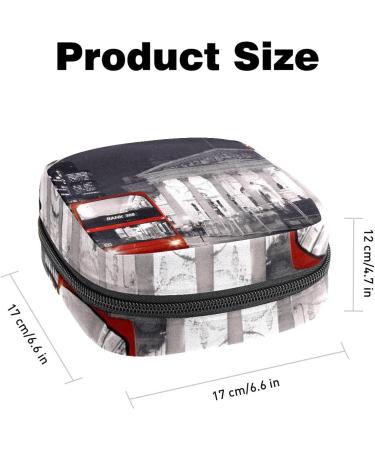 Buy Women's London Night Portable Period Kit Bag with Storage Pockets - Stylish & Functional Feminine Product Holder - Buy Online on GoSupps.com