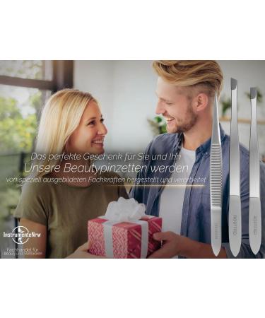 Premium Stainless Steel Hair Plucking Tweezers Set - Straight Slanted & Pointed Eyebrow Tweezers for Precision Hair Removal - Buy Online on GoSupps.com