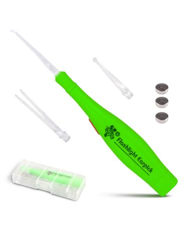 Ear Wax Removal Tool with Light and Storage Case Flashlight Earwax Remover Kit with LED Light for Kids & Adults