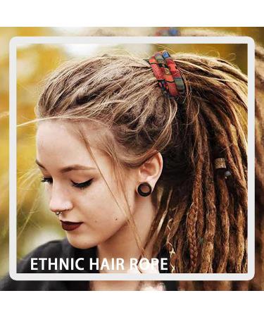 Spiral Hair Ties Ponytail Holder Bendable Hair Ties For Long Braids Elastic Hair Ties Curly Hair Accessories Dreadlock Accessories For Men And Women (Red) style1 - Buy Online on GoSupps.com