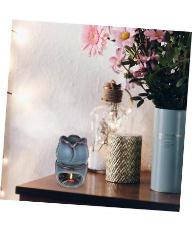Yardenfun Goblincore Ceramic Diffuser & Wax Warmer - Tulip Form Desk Decoration for Aromatherapy & Home Decor - Buy Online on GoSupps.com