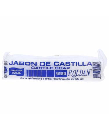 Roldan Castile Soap 8 Oz - Hypoallergenic Soap for Sensitive Baby Skin - Buy Online on GoSupps.com