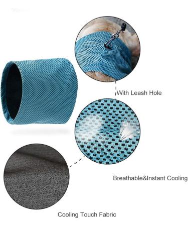 YUEMING Pet Cooling Bandana Instant Cooling Dog Cooling Neck Scarf Summer Cooling Breathable Towel Wrap for Bulldog Puppy Cats - Buy Online on GoSupps.com