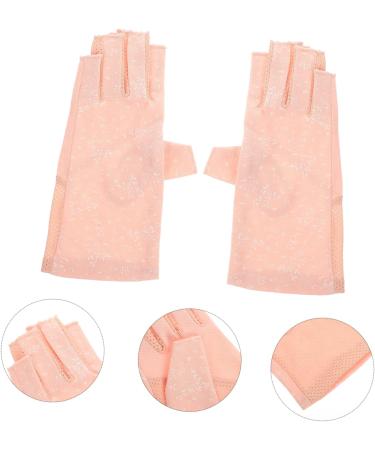 FRCOLOR 4 Pairs Sun Protection Half Finger Gloves Nylon Manicure Protection Miss - Buy Online on GoSupps.com