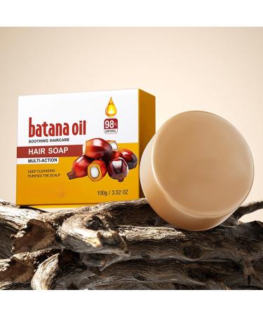  Beslibate 2 x 100g Bar Shampoo Batana Oil Soap Shampoo with Batana Oil to Improve Scalp Health Anti Hair Loss and Repair Damaged Hair soap-8 - Buy Online on GoSupps.com