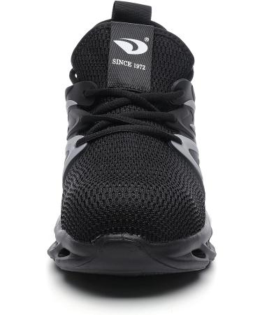 DRKA Mens Indestructible Steel Toe Shoes - Lightweight, Breathable & Comfortable with Arch Support and Kevlar Safety - Size 14, Black - Buy Online on GoSupps.com