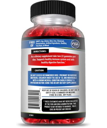 Kaya Naturals Fiber Gummies (60 Count) for Men and Women | High Fiber Supplement for Digestive & Gut Health | Immunity Boost | Dietary Fiber Gummies - Buy Online on GoSupps.com