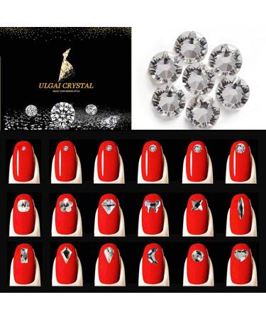 Clear Rhinestone Set - 1728 Round & Multi-Shape Flatback Clear Crystal Stones for Nails, Clothes, Face, Jewelry - 120+ pcs - Buy Online on GoSupps.com