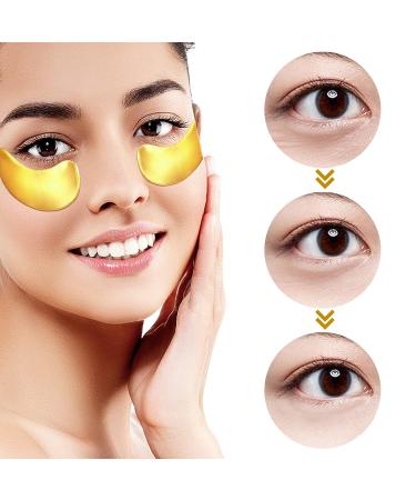 Adofect 24k Gold Under Eye Patches for Puffy Eyes & Dark Circles - 30 Pairs - Buy Online on GoSupps.com