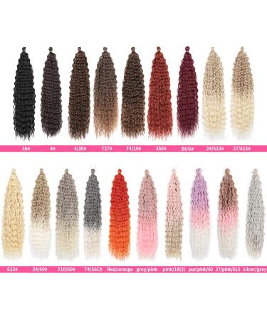 Deep Twist Crochet Hair - 22 Inch Ombre Kinky Curl Braided Extensions | 3 Pack Synthetic Waterwell Twist Hairstyles - Buy Online on GoSupps.com