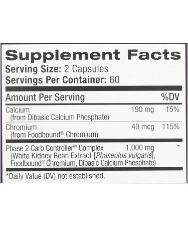 Carb Intercept with Phase 2 120 Veg Capsules - Maximum Strength Carb Blocker - Buy Online on GoSupps.com