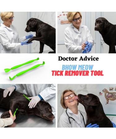 BHOW MEOW Tick Remover Tools 2PCS Set - Ideal for Dogs, Cats, Horses, and Humans - Long 3XL Size with Perfect Grip - Buy Online on GoSupps.com