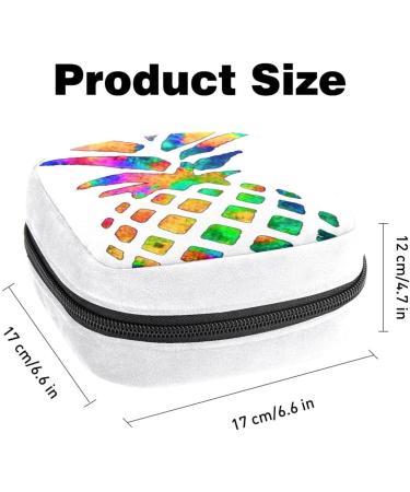 Watercolor Pineapple Period Storage Bag | Tampon & Pad Pouch Makeup Organizer - GIAPB - Buy Online on GoSupps.com
