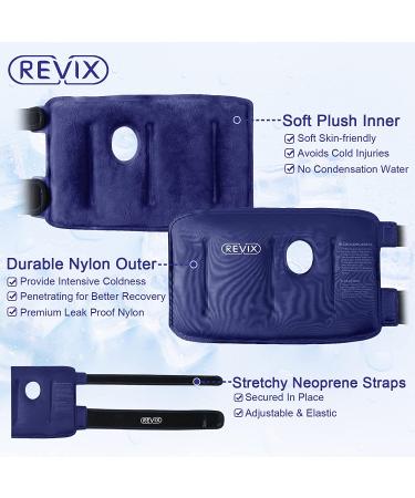 REVIX Wrist Ice Pack Wraps - 2-Piece Set for Carpal Tunnel Relief and Hand Injuries - Reusable Gel Packs for Rheumatoid, Tendinitis, and Swelling - Navy - Buy Online on GoSupps.com