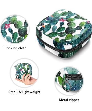 Shop Women's Bonds Storage Bags - Watercolor Cactus Flower Portable Feminine Product Kit | International Shipping - Buy Online on GoSupps.com