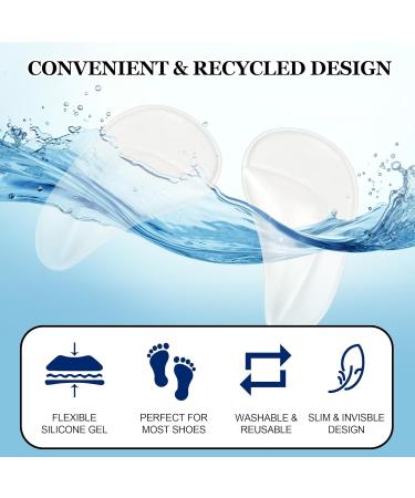 Arch Support Insoles for Flat Feet - 6 Pairs Gel Cushions for Plantar Fasciitis - Reusable Adhesive Pads for Foot Pain Relief - One Size Fits All - Buy Online on GoSupps.com