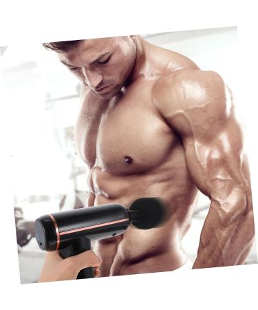 Gririw Portable Fascia Gun - Muscle Relaxation & Percussion Massage Tool for Fitness | USB Accessories Compact 14x14x4.3cm Black - Buy Online on GoSupps.com