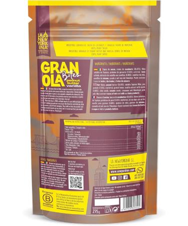 LA NEWYORKINA Granola Peanut Butter Vanilla with oat flakes and peanut butter. Granola with a deep taste of peanut butter and the perfect touch of vanilla. 275gr package. - Buy Online on GoSupps.com