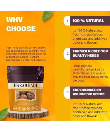 Harad badi Whole - 200 Gm - Kadukkai - Karakkaya - Jaune Terminalia Chebula Haritaki - Buy Online on GoSupps.com