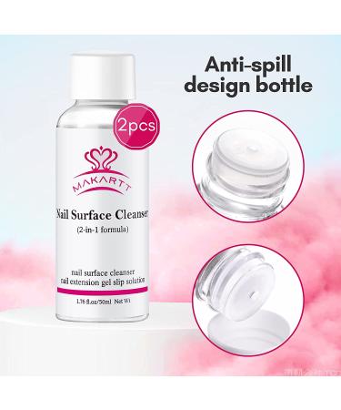 Multifunctional Nail Extension Gel & Anti-Stick Cleanser - Professional DIY Slip Solution (2PCS) - Buy Online on GoSupps.com