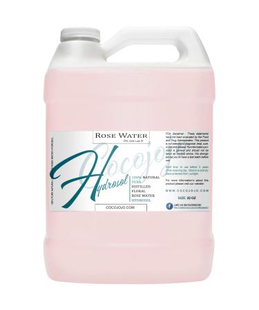 Hydrosol Spray Toner for face Rose Water Hydrating Face Mist, for Hydration Pure and Natural Rose Hydrosol for All Skin Types COCOJOJO Rose HYDROSOL - 32 oz