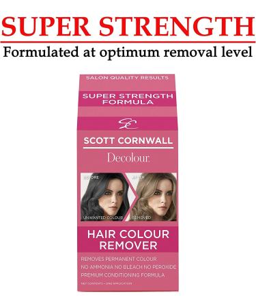 Scott Cornwall Decolor Remover - Permanent Hair Color, Bleach, Peroxide & Ammonia Free Formula - Cruelty Free Vegan Friendly - At-Home Salon Style Hair Dye Removal - Buy Online on GoSupps.com