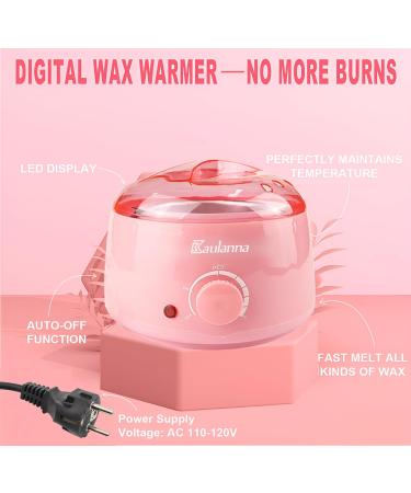 Buy Wax Warmer Set Electric Hair Removal Device for Smooth Skin | Pink Wax Heater & Depilation Kit | International Shipping - Buy Online on GoSupps.com